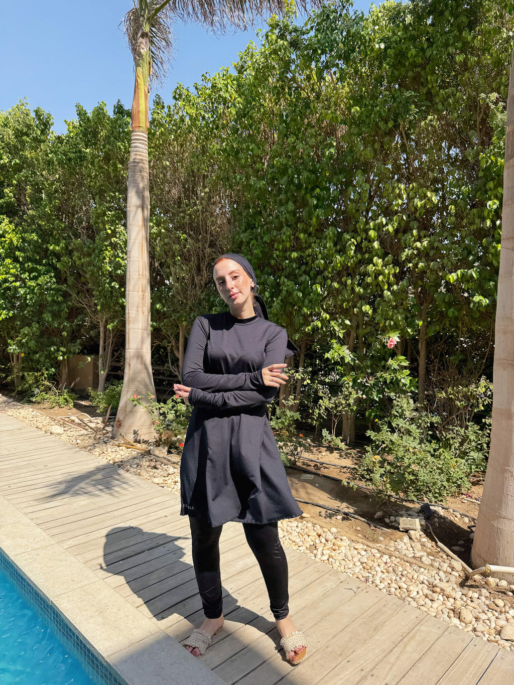 Plain Swimsuit black