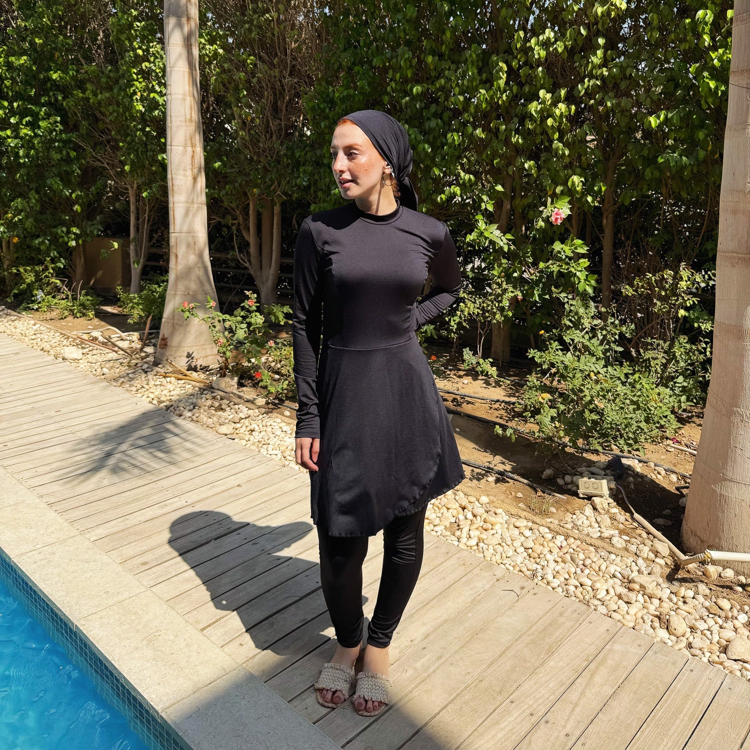 Plain Swimsuit black